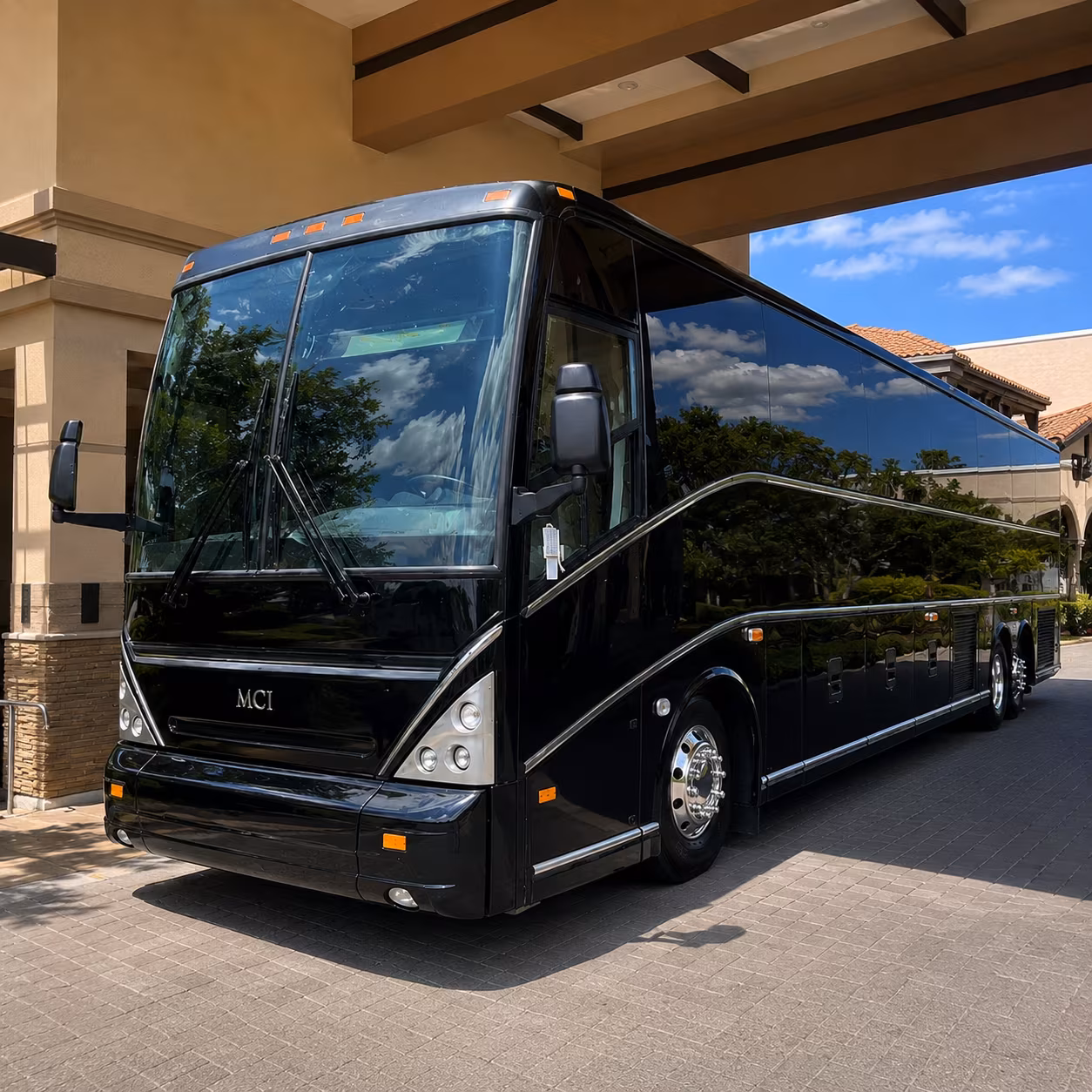 shuttle guests between marietta hotels and your wedding venue all day long